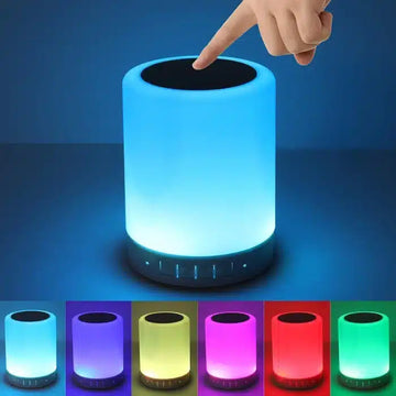 Touch lamp portable speaker