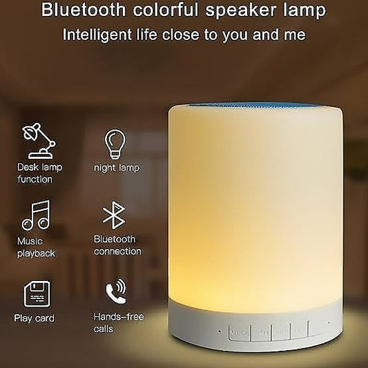 Touch lamp portable speaker